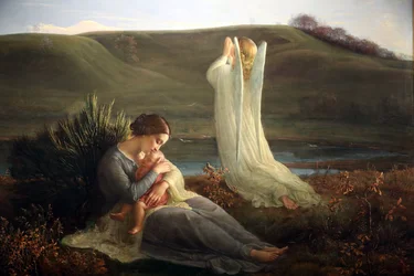 El Poema del Alma, El Ángel y la Madre (detalle)