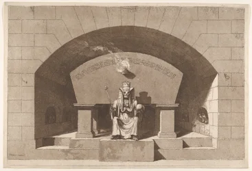 Tumba con la Muerte entronizada como una Esfinge, ca. 1779-84