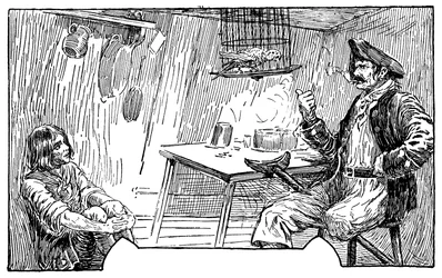 Ilustración de Louis Rhead (1857-1926) para la novela "La isla del tesoro" de Robert Louis Stevenson (1850-1894) 1915