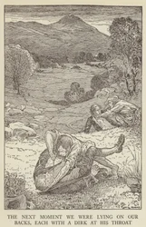 Ilustración de Secuestrado por Robert Louis Stevenson