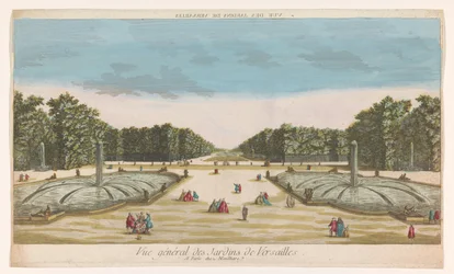 Vista del Jardín de Versalles
Vue des Jardins de Versailles (título en el objeto)
