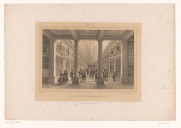 Vista en la Galería de Orleans del Palacio Real de París
Galerie d