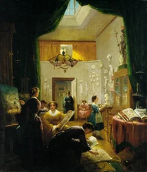 Clase de Arte para Mujeres, ca. 1868