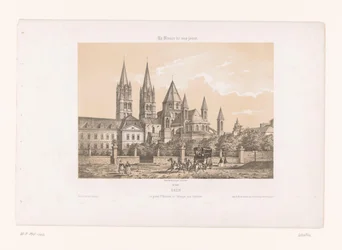 Vista de la Abadía de los Hombres con la Iglesia de Saint-Étienne en Caen
Caen. El gran San Esteban, o la Abadía de los Hombres (título en el objeto)
Hedendaags Frankrijk (título de la serie)
La France de nos jours (título de la serie en el objeto)