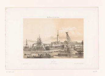 Vista del Arsenal cerca del puerto de Lorient
Lorient. Intérieur du Port militaire (título en el objeto)
Francia contemporánea (título de la serie)
La France de nos jours (título de la serie en el objeto)