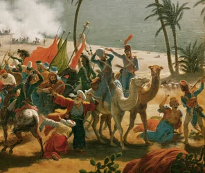 Batalla de Aboukir (óleo sobre lienzo)