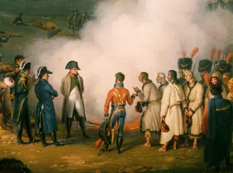 Campamento de Napoleón en vísperas de la batalla de Austerlitz (óleo sobre lienzo)