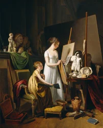 Estudio de un pintor, c. 1800