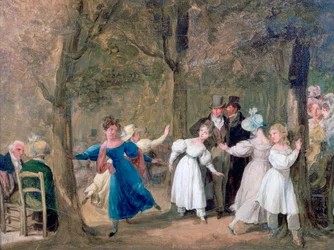 Reunión en los Jardines de Luxemburgo