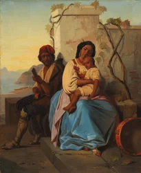 Escena italiana (óleo sobre tela)