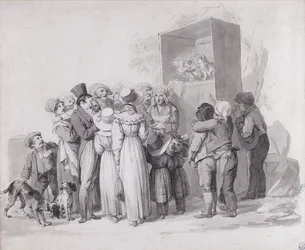 Louis-Léopold Boilly - El pobre gato (sketch)