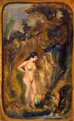 Desnudo en el bosque