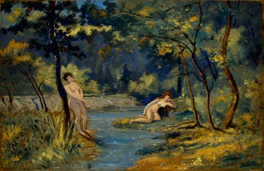 Ninfas de pie y reclinadas