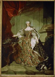 Marie Leszczynska, reina de Francia, esposa de Luis XV, hija de Stanislas Leszczynski, rey de Polonia ...