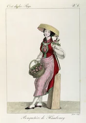 Traje de las mujeres de Hamburgo
