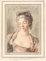 Busto de una joven mirando hacia abajo, 1773 o más tarde