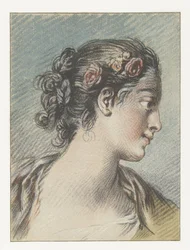 Busto de mujer joven Tête d