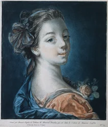 Cabeza de una mujer Mme. Deshayes, c. 1771