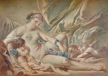 Venus y Cupido, siglo XVIII, 1919