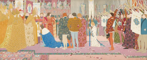 La coronación del Delfín en Reims, serie Juana de Arco: V, 1907.
