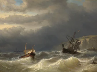 Tormenta en el Estrecho de Dover
