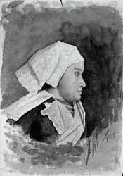 Campesina de Bretaña, 1884