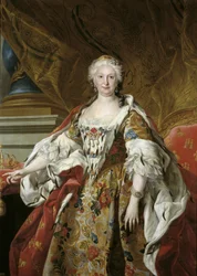 Spanish: Isabel Farnesio, reina de España Official portrait of Queen Isabel de Farnesio