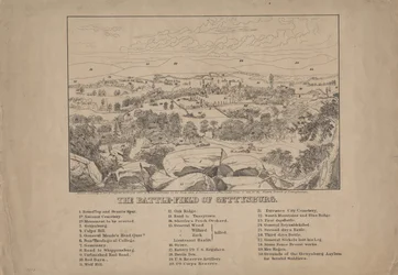 El campo de batalla de Gettysburg, c.1867