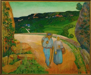 Paso de montaña a través del Jura cerca de Poligny (pintura sobre lienzo)