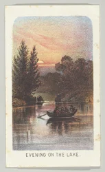 Tarde en el lago, de la serie, Vistas en Central Park, Nueva York, Parte 3, 1864