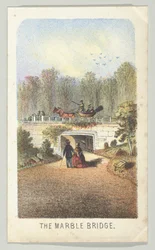 El Puente de Mármol, Cerca del Lago, de la serie, Vistas en Central Park, Nueva York, Parte 3, 1864