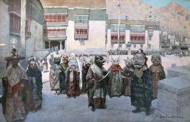 Festival de primavera en el Monasterio Himis, Tíbet