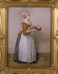 La cioccolata (el chocolate caliente), copia del original de Jean-Étienne Liotard (1702-89)