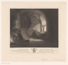 filósofo contemplativo La philosophe en contemplation (título sobre objeto)