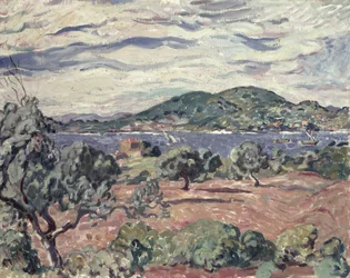 Bahía de Antheor, c.1906-07 (óleo sobre lienzo)