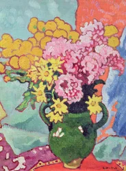 Ramo de flores (óleo sobre cartulina)