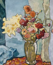 Flores en un jarrón; Fleurs dans un Vase, c.1939 (óleo sobre lienzo)