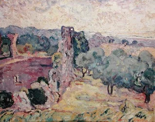 Paisaje del sur de Francia, c.1908 (óleo sobre lienzo)
