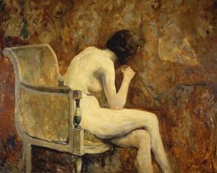 Desnudo en un sillón