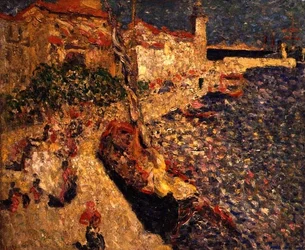 El puerto, c.1915 (óleo sobre lienzo)