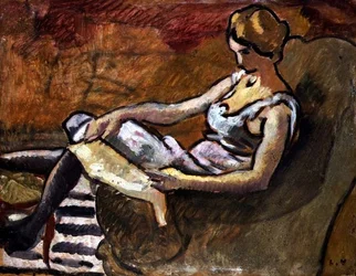 El pensador, c.1916 (óleo sobre tabla)