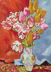Tulipanes, c.1935 (óleo sobre lienzo)