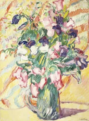 Jarrón de flores; Vase de Fleurs