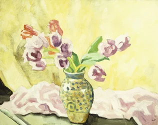 Jarrón de tulipanes; Vase de Tulipes