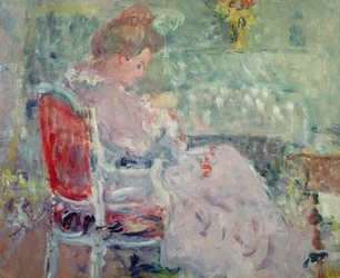 Mujer cosiendo