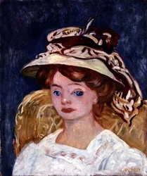 Mujer joven, c.1907 (óleo sobre lienzo)