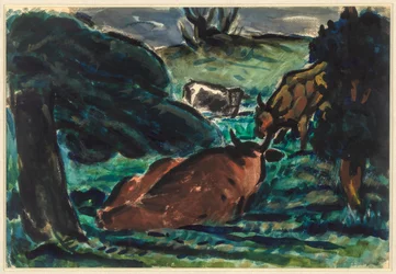 Vacas reclinadas, c. 1920s
