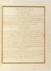 "Reflexiones sobre mi entrevista con el Sr. le Duc de la Vauguyon", manuscrito autógrafo, enero 1767 a principios de 1769