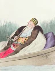 Ali de Tebelen (1741-1822), Pachá de Janina, dibujado del natural en el lago Butrinto