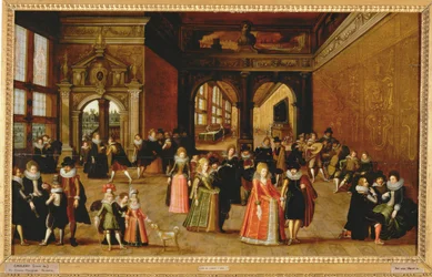 Baile durante el reinado de Enrique IV ... (pintura sobre lienzo)